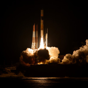 Запуск ракета-носителя H-IIA со спутником GPM на борту с Космического центра Танэгасима